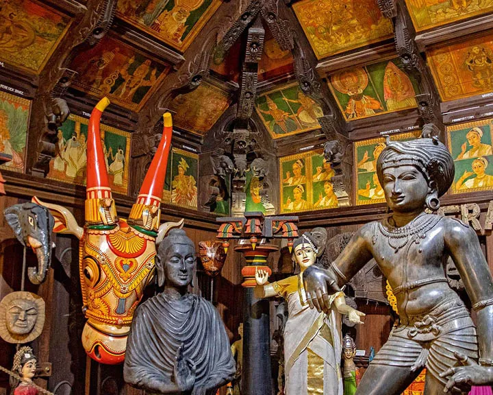Rare Antique Artifacts inside Kerala Folklore Museum