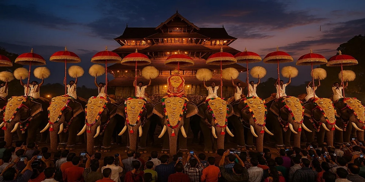 Thrissur Pooram Festival Elephant Lineup